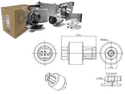 SWITCH PUMPING AIR CONDITIONER ALFA ROMEO 145 146 147 156 GTV - milautoparts-fr.ukrlive.com