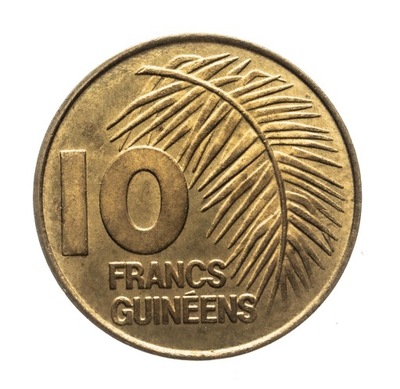 Gwinea 10 franków, 1985 r. st.2
