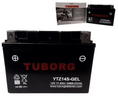 BATERÍA TUBORG YTZ14S-GEL 12V 11.8AH 240A SUBSTITUTO YUASA VARTA EXIDE  