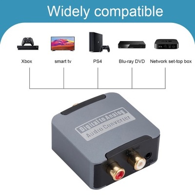 Toslink Coaxial Signal To RCA R/L Audio Decoder 192KHz Optical/Coaxial To