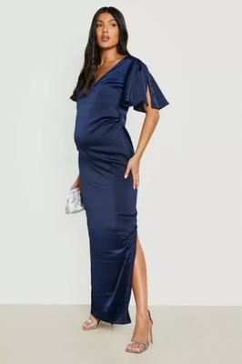 BOOHOO MATERNITY SATYNOWA SUKIENKA MAXI M