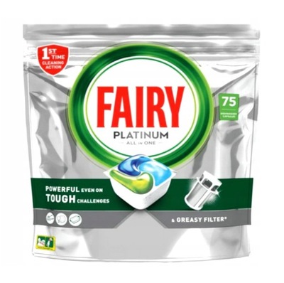 Kapsułki do zmywarki Fairy Platinum All in one 75 szt.