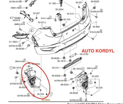 Защита l prze/bryzg бампер cx-3 2015- фото №1