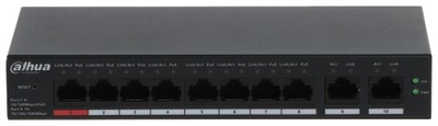 Switch PoE Dahua 10 portów CS4010-8ET-110 8xPoE + 2xGbps Uplink Zarządzalny