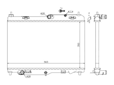 Ford b-max 2012- радиатор 1516268 фото №1