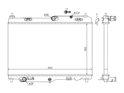 FORD ECOSPORT 2013-2017 РАДІАТОР