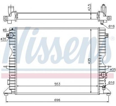 NISSENS РАДИАТОР LAND ROVER DEFENDER (LD) (98-)