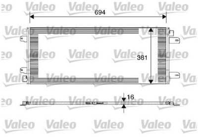 РАДІАТОР КОНДИЦІОНЕРА VALEO 817689 ДЛЯ NISSAN, OP