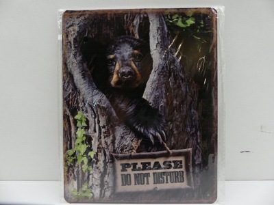 Blaszany Szyld - PLEASE DO NOT DISTURB 26x20 cm