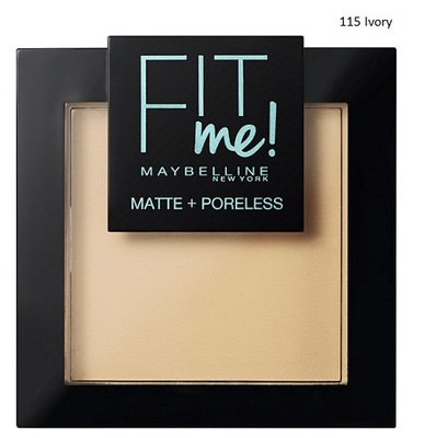 MAYBELLINE FIT ME MATTE PUDER 115 Ivory puder prasowany 9g