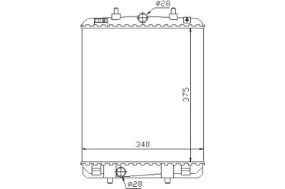 Nissens радіатор двигуна citroen c1 фото №1