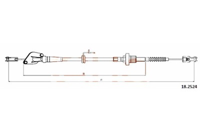 COFLE CABLE SPRZ COFLE 18.2524 HYUNDAI I10 1.0-1.2 07- 840 671  