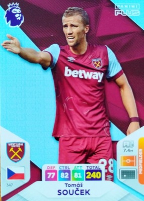 PANINI PREMIER LEAGUE 2024 PLUS 347 TOMAS SOUCEK WEST HAM