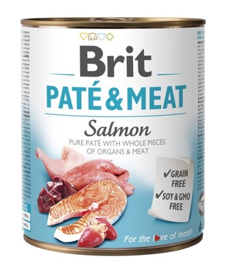 Brit Pate & Meat Dog Salmon w puszce 800 g