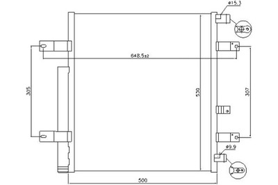 Конденсатор кондиціонера mercedes atego atego 2 ateg фото №1