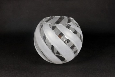 Klosz szklany Zebra II kula D145 transparent/mat
