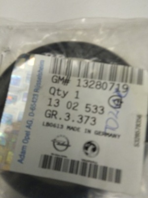 13280179 прокладка інтеркулер opel insignia фото №1