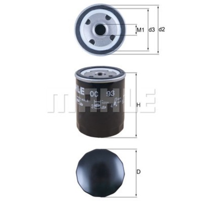 Фильтр масла knecht oc 93 фото №1