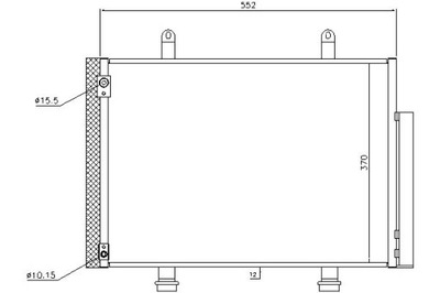 КОНДЕНСАТОР NISSENS 9531071L00 9531068L00 165267 SZ5