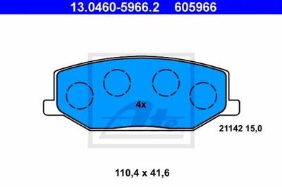 TRINKELĖS HAM.PRZOD SUZUKI SAMURAI 88-92 13.0460-5966.2 