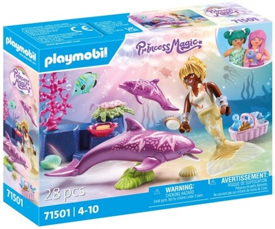 Playmobil Princess Magic Syrenka z delfinami Zestaw z Figurkami