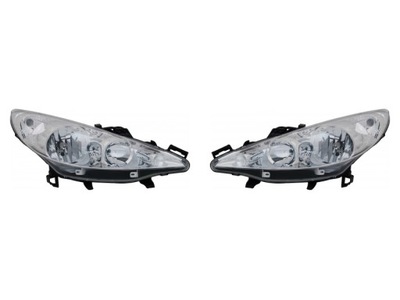 REJILLAS FAROS PEUGEOT 207 06- TYC JUEGO  