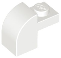 2x LEGO 6091 Slope, Curved 2 x 1 x 1 1/3 with Recessed Stud