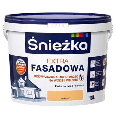 Śnieżka Extra Fasadowa farba do elewacji Karmelowy 10l