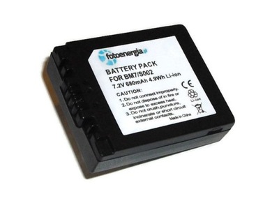 Bateria do Panasonic CGA-S002 BM7 7,2V 680mAh