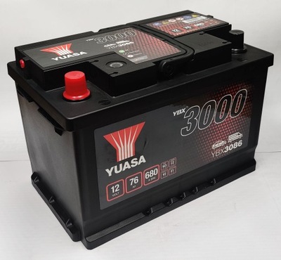 АКУМУЛЯТОР YUASA YBX 3086 12V 76AH 680A L+