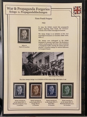 Hans Frank propaganda falsungen -forgery