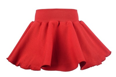 Czerwona spódniczka bawełniana, spódnica z bezuciskowym ściągaczem r 86/92