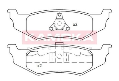 КОЛОДКИ ГАЛЬМІВНІ ЗАД KAMOKA JQ101192