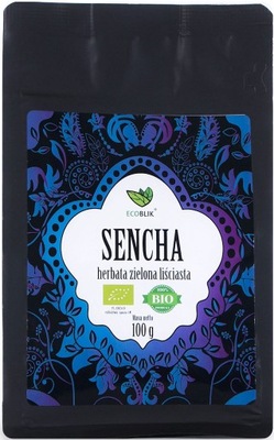 HERBATA ZIELONA LIŚCIASTA SENCHA BIO 100 g - ECOBLIK