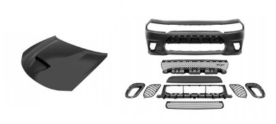 Dodge charger srt daytona 15- капот + бампер kpl фото №1