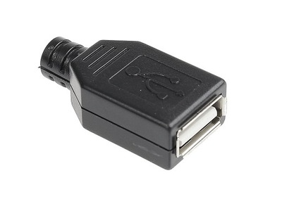 Gniazdo USB TYP A z osłoną (2szt)/1048