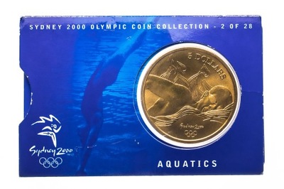 Australia, 5 dolarów 2000, Igrzyska Olimpijskie - Pływanie, Sydney 2000