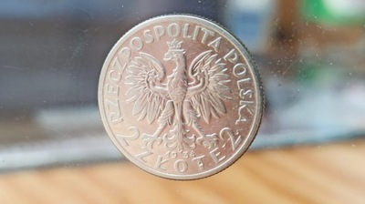 II RP, Monety Srebro 2zł Polonia Głowa Kobiety Babka 1934