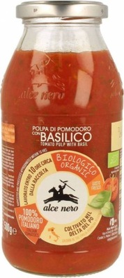 Pulpa Pomidorowa z Bazylią Bio Alce Nero 500g