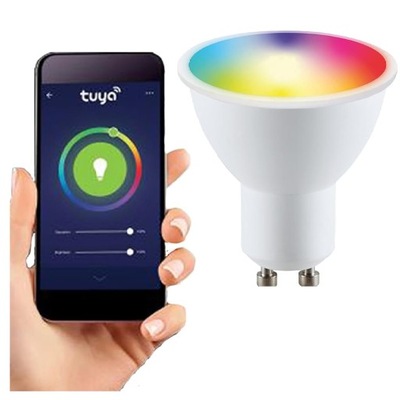 Żarówka LED SMART GU10 6W 520lm WIFI RGB Alexa Google TUYA ECOLIGHT