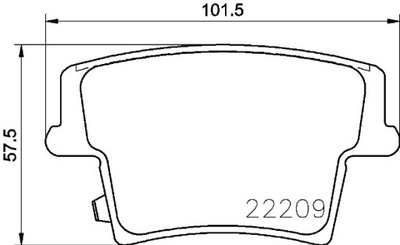 BREMBO P 11 040 КОМПЛЕКТ КОЛОДОК ТОРМОЗНЫХ, ТОРМОЗА TARCZOWE