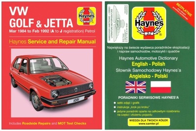 VW GOLF 2 JETTA (1984-1992) II MANUAL REPAIR HAYNES +GRATIS 24H  