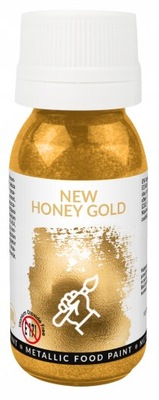 Farbka spożywcza jadalna złota Metallic NEW HONEY GOLD 18ml Food Colours