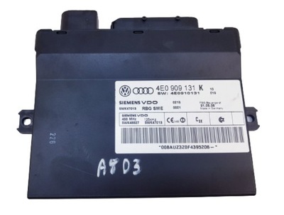 AUDI A8 D3 БЛОК УПРАВЛЕНИЯ МОДУЛЬ КОМПЬЮТЕР KESSY KEYLESS 4E0909131K ОРИГИНАЛ