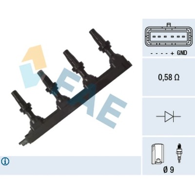 КАТУШКА ЗАЖИГАНИЯ FAE 80271