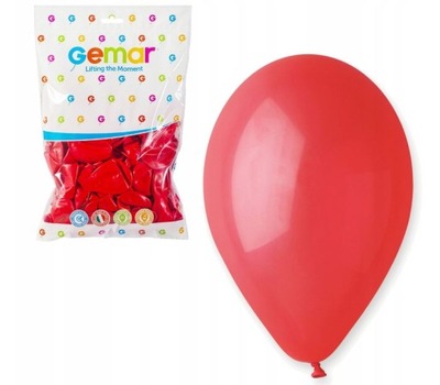 Pastelowe balony czerwone 100 sztuk girlanda DIY