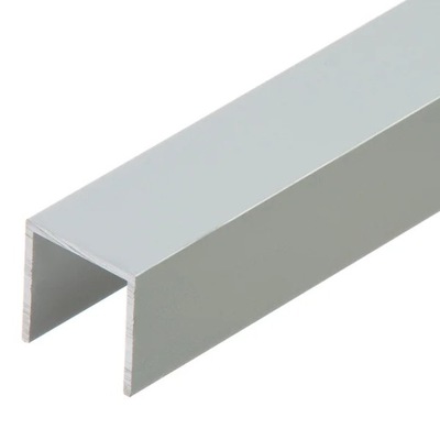 Profil zakończeniowy forma U aluminium anoda CEZAR 20x20x1,5mm 2m Srebrny