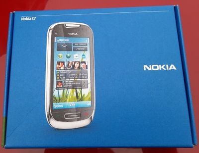 Nokia c7 NOWA Nowy Telefon komórkowy Srebrno biała Smartfon Kultowy