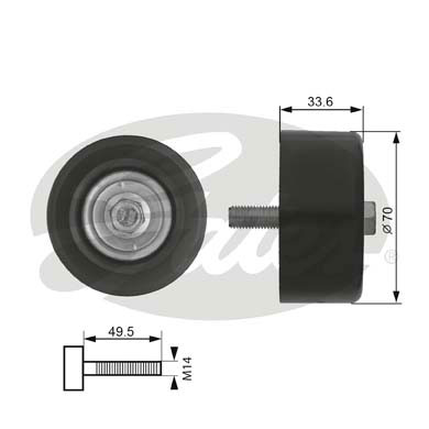 ROLLO PROPULSOR PK GATES T36174  