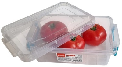 POJEMNIK uniwersalny GEMA 1,8L z KLIPSAMI do ŻYWNOŚCI mikrofalówka ZMYWARKA